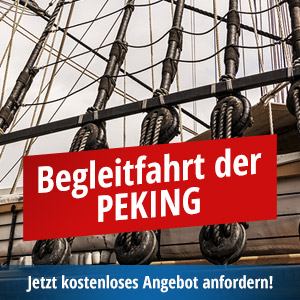 Begleitfahrt der Peking am 07.09. auf einer Barkasse